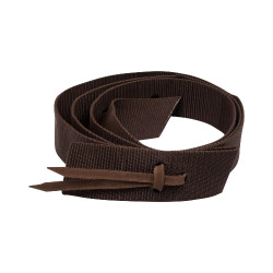 Sangle longue à nouer en nylon pour selle western Marron Sangle longue à nouer en nylon pour selle western Marron