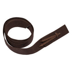 Sangle longue à nouer en nylon pour selle western Marron Sangle longue à nouer en nylon pour selle western Marron