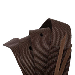 Sangle longue à nouer en nylon pour selle western Marron Sangle longue à nouer en nylon pour selle western Marron