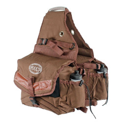 Sacoche de selle arrière rembourrée 2 poches Pool's Marron foncé Sacoche de selle arrière rembourrée 2 poches Pool's Marron foncé