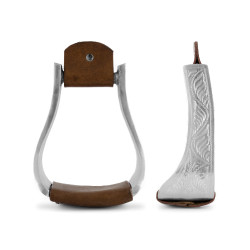 Western stijgbeugels Lakota eco aluminium en leer Western stijgbeugels Lakota eco aluminium en leer