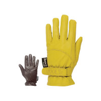 Leren rijhandschoenen met klittenbandsluiting Umbria Equitazione 174 Bruin