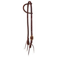 Bridon western 1 oreille Pool's cuir huilé cuir rond boucle en laiton Marron Bridon western 1 oreille Pool's cuir huilé cuir rond boucle en laiton Marron