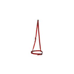 Noseband Western Pool's en nylon Rouge