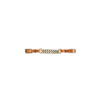 Gourmette cuir Lakota avec double chaîne Gourmette cuir Lakota avec double chaîne