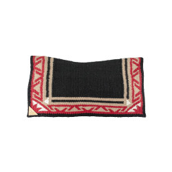 Tapis de selle western Pool's Star-pro en laine  38 x 34 cm RN2-LTE Multi-couleurs