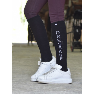 Chaussettes Equithème Dressage Noir / blanc Chaussettes Equithème Dressage Noir / blanc