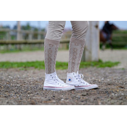 Chaussettes Equithème Alix Taupe Marron Chaussettes Equithème Alix Taupe Marron