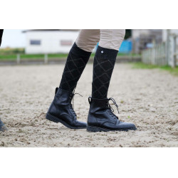 Chaussettes Equithème Roman Noir Chaussettes Equithème Roman Noir