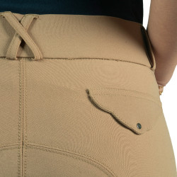 Pantalon Flags & Cup Yanista femme Taupe Marron