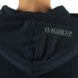 Damesvest met rits Naousa Flags & Cup Marineblauw