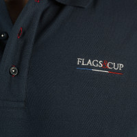 Herenpolo Frankrijk Collectie Flags & Cup Marineblauw Herenpolo Frankrijk Collectie Flags & Cup Marineblauw