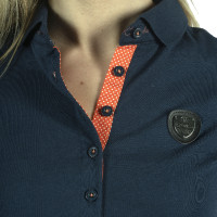 Polo femme Larissa Flags & Cup Bleu marine