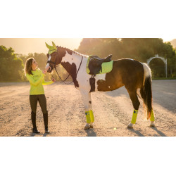 LeMieux Suede Dressuur Zadeldek Kiwi Kaki