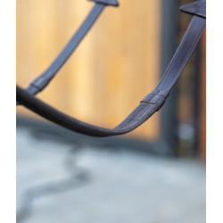 Rênes en caoutchouc LeMieux Marron / argent Rênes en caoutchouc LeMieux Marron / argent