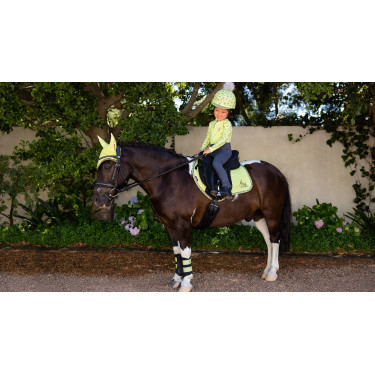 Mini LeMieux Suede Jump Vierkant Tapis Kiwi Kaki