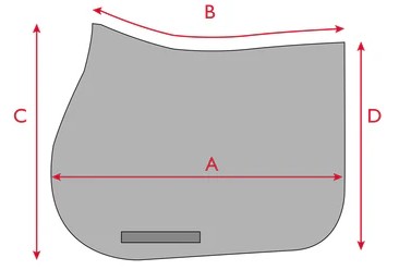 Illustratie van de maattabel voor Sjabrak Tommy Hilfiger Equestrian