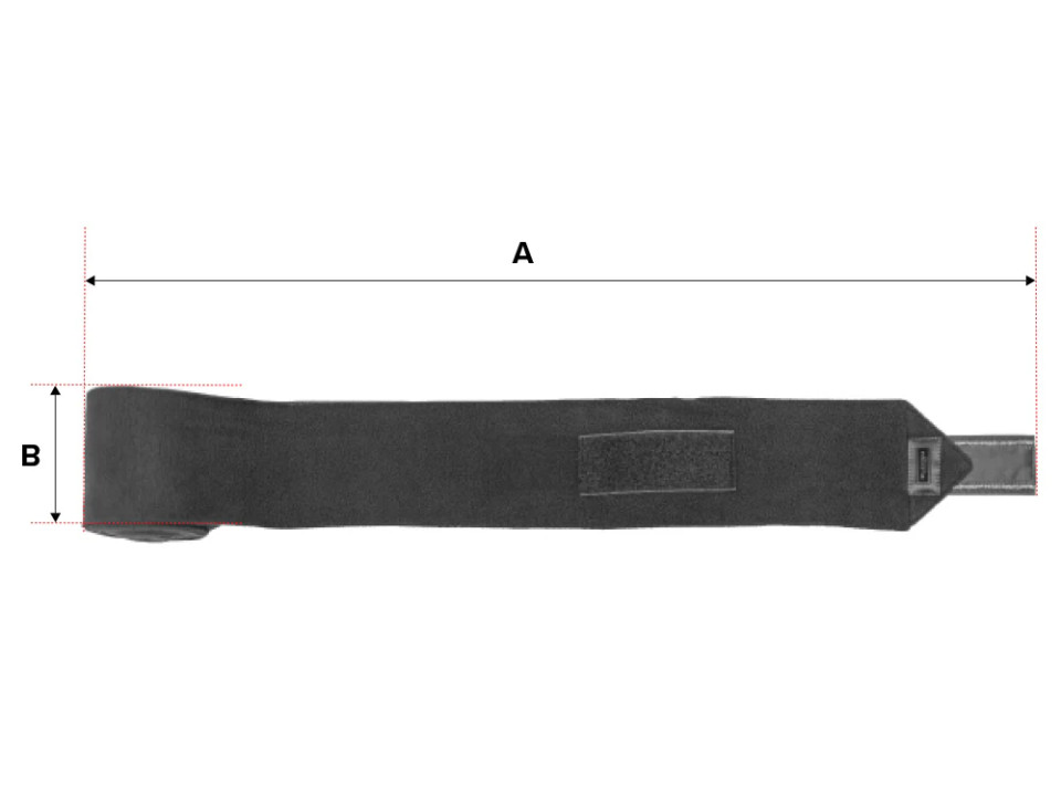 Illustration du guide des tailles pour Bandes et sous-bandes cheval Equestrian Stockholm